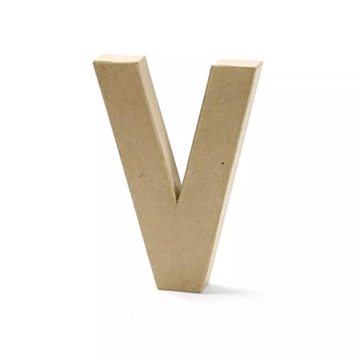 Paper Mache Letter, V – 8 inch